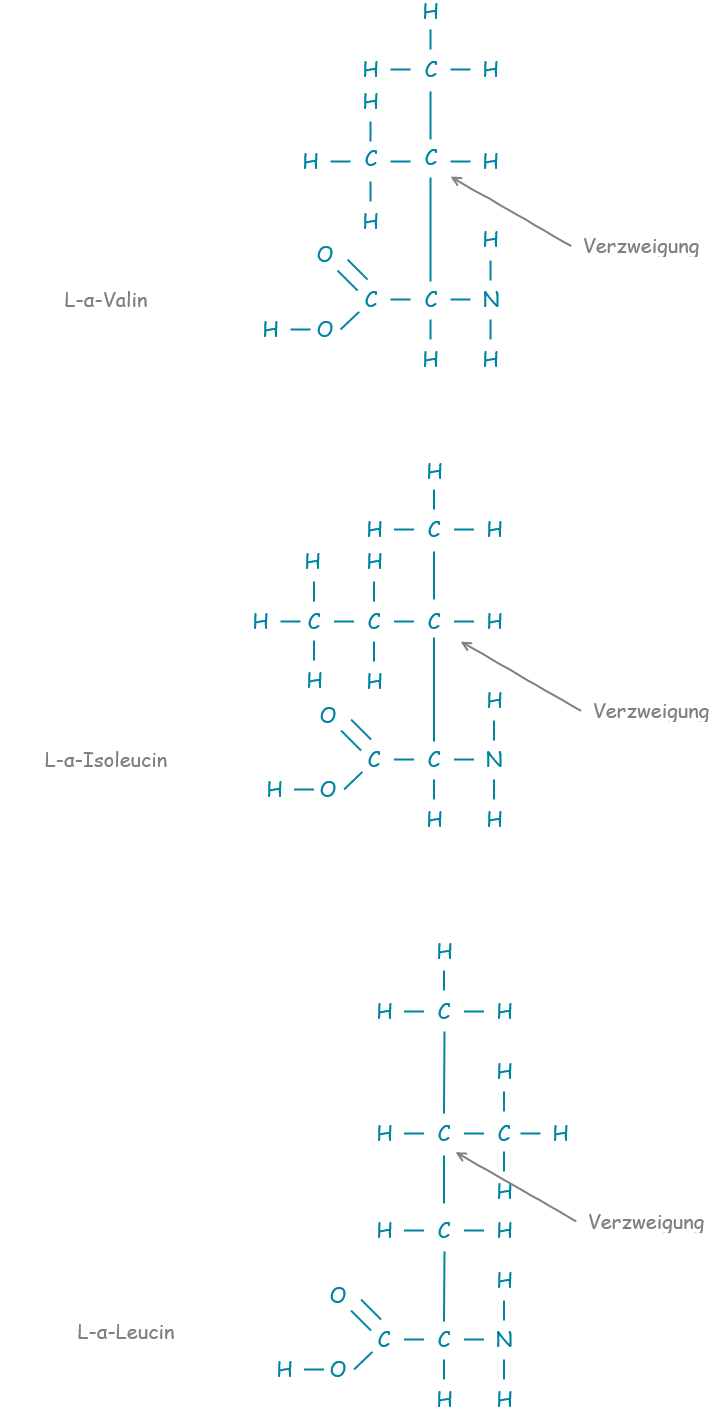 BCAA Strukturformel