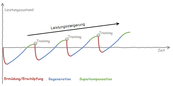 Superkompensationsmodell  Leistungssteigerung