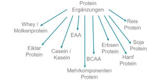 Proteinpulver Produktarten